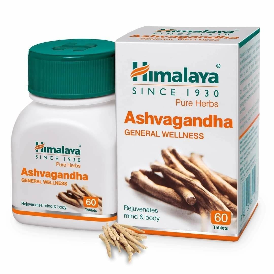 Himalaya ASHVAGANDHA 60 Tablets (1 box)