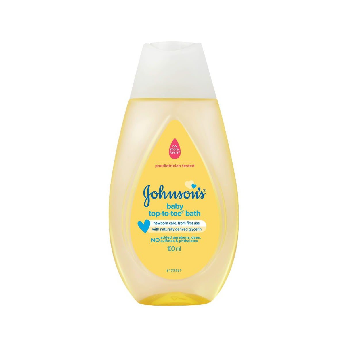 Johnson's Top To Toe Hair & Body Bath 100ml