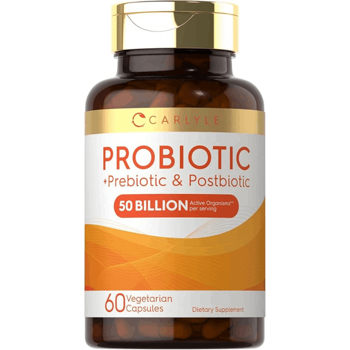 Carlyle Prebiotic, Probiotic & Postbiotic | 50 Billion CFU 60 Powder Pills