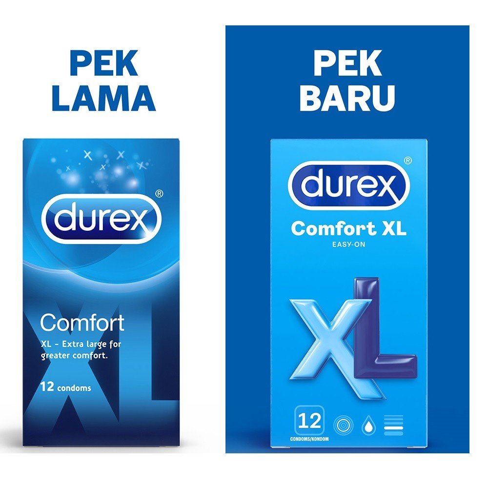 Durex Comfort Xl ( EASY-ON ) Condoms 12 Pcs