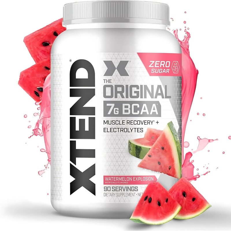 XTEND Original BCAA Powder + Watermelon Explosion + Muscle Recovery + Electrolytes + 90 Servings 1.13kg