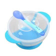 Apple Bear Baby Feeding Bowl With Spoon