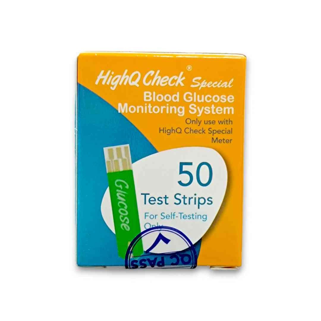 HighQ Check Special Blood Glucose Test Strips - 50 pcs