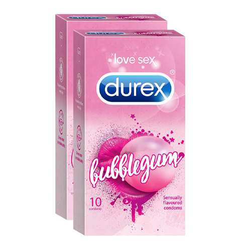 Durex Bubblegum Flavored Condoms (Pack of 2)