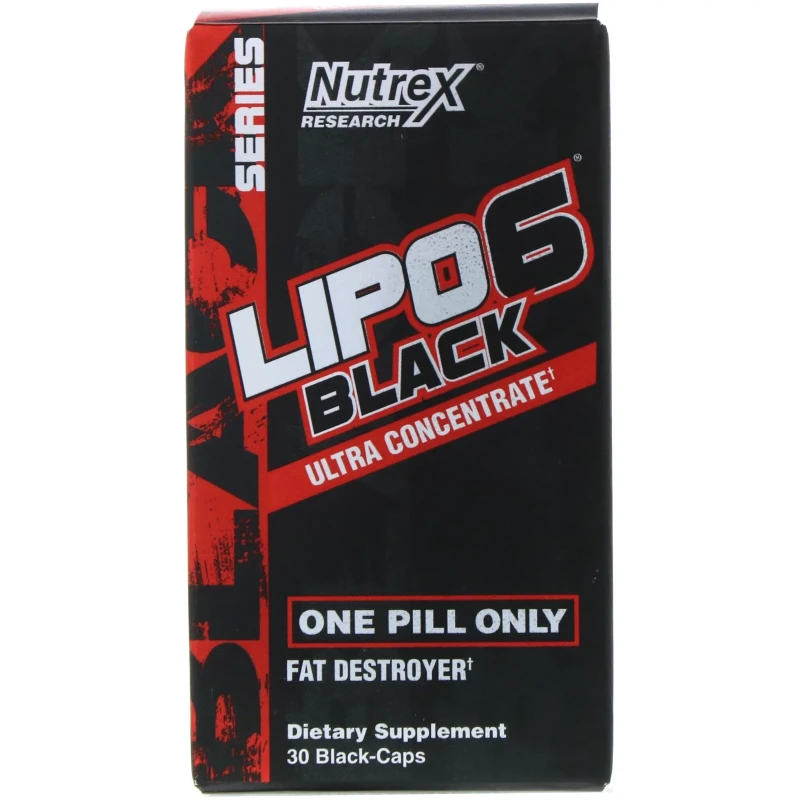 Lipo-6 Black Ultra Concentrate 60 Capsules (1 Box)