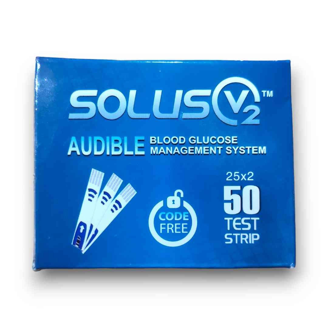 Solus V2 Blood Glucose Test Strips – 50 pcs