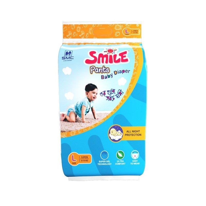 Smile Baby Pants Diaper L (5'S Pack)