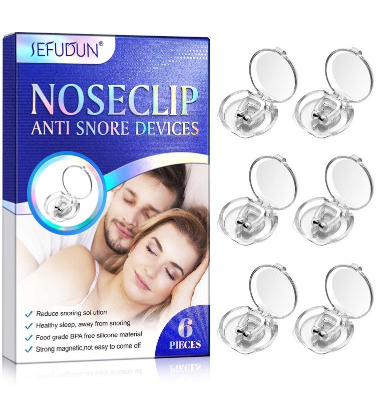 Nose Clip Anti Snore Silicone Magnetic Anti Snoring Device Snore Gone Snore Free