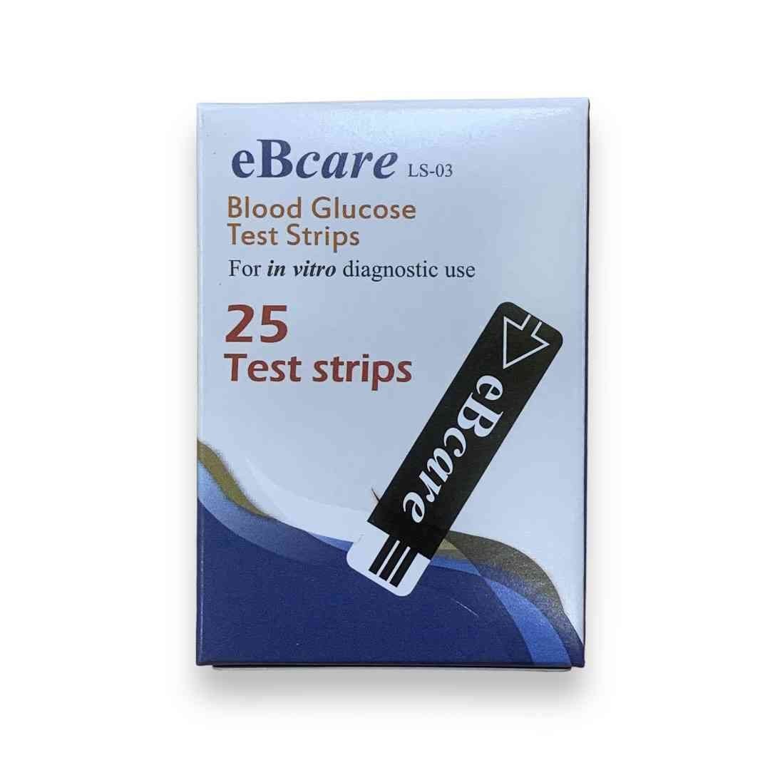 Ebcare Blood Glucose Test Strip (25 Strip)