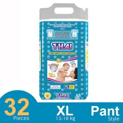 Thai Pant Style Baby Diaper XL 32'S Pack Diaper - (Size-XL)