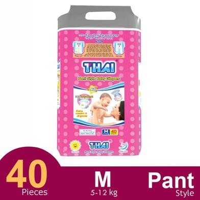 Thai Pant Style Baby Diaper-M 40'S Pack