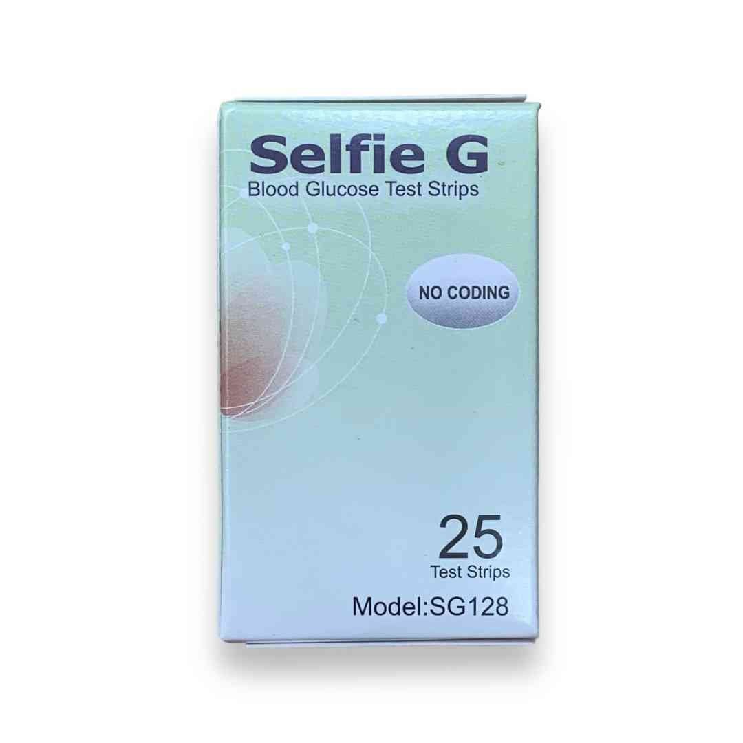 Selfie G Blood Glucose Test Strip – 25 Pcs