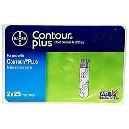 Contour Plus Blood Glucose Test Strips 50 pcs