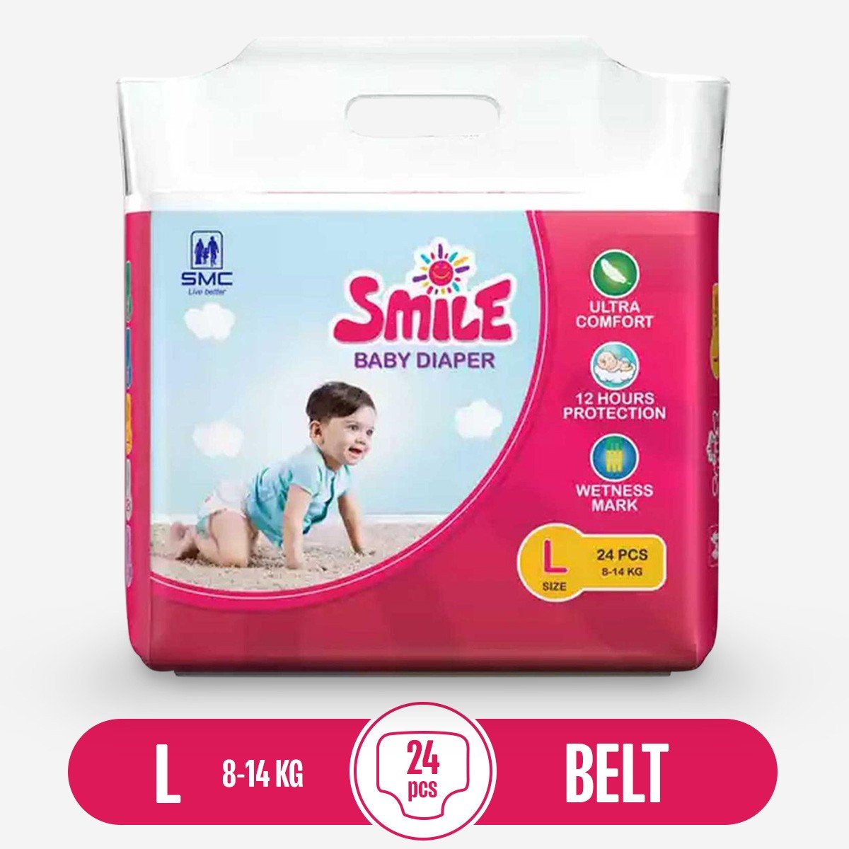 Smile Baby Belt Diaper L 24'S Pack